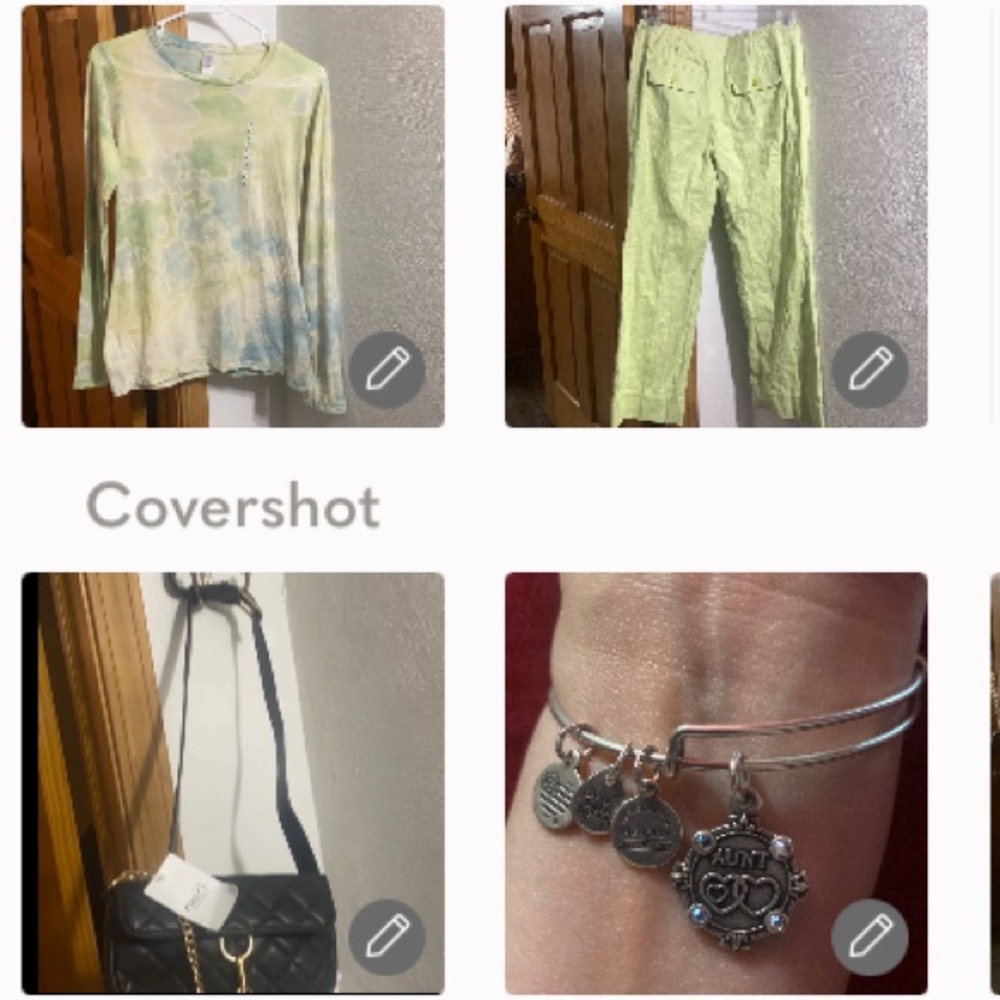Evelyn pant 8 +vegan leather bag +tie/dye Long-Sleeved M